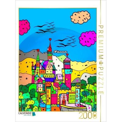 CALVENDO Puzzle Füssen | 2000 Teile Lege-Größe 90 × 67 cm Foto-Puzzle für glückliche Stunden