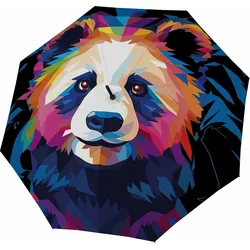 Modern.Art Automatik Stockschirm, Panda Muster, mehrfarbig