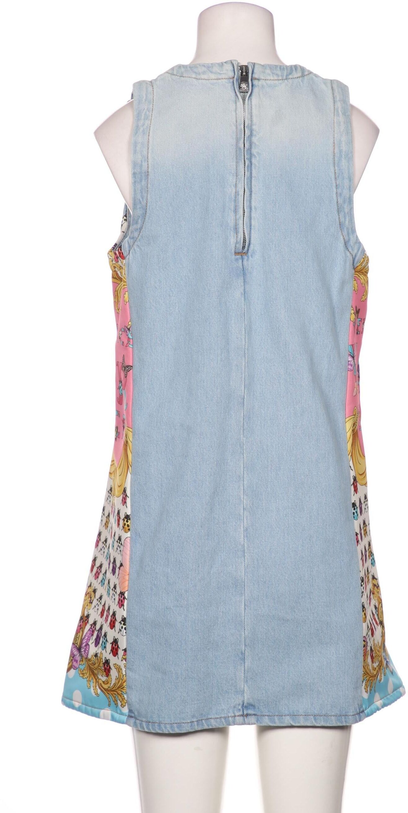 Versace Damen Kleid, Blau, Gr. EU 34 (IT 40), Baumwolle / Synthetik - Second Hand