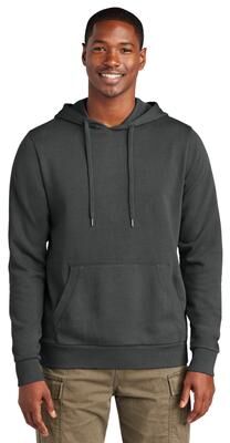 District DT2200 Wash Fleece Hoodie in Graphite Grey size Medium   Cotton/Polyester Blend