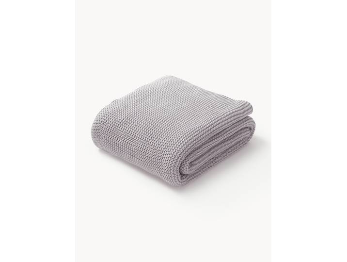 Plaid en tricot en coton bio Adalyn