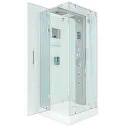 AcquaVapore Dampfdusche Duschtempel Sauna Dusche Duschkabine D38-10L2 90x90 cm ohne 2K Scheiben Versiegelung