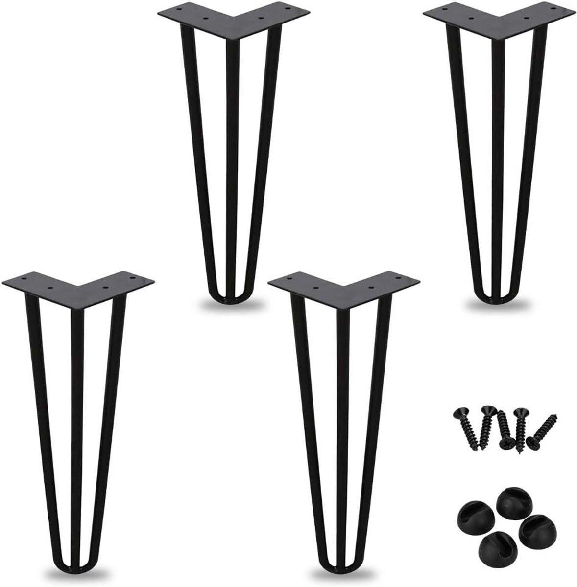 Set van 4 stevige haarspeldtafelpoten voor meubels en kasten - 30 cm