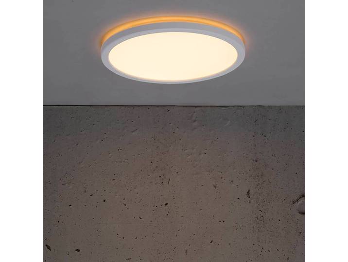 LED-Deckenleuchte Bronx I Ø 24cm Weiß Acrylglas Nicht austauschbare LEDs