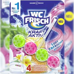 WC-Frisch KraftAktiv Duftspüler Urlaubsträume Hawaii 50g WC-Reiniger Badreiniger