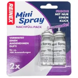 Raumspray Reinex Mini Spray Nachfüller Lavendel 2 x 10 ml sorgt schnell für wirkungsvoll angenehme Gerüche