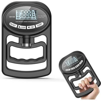 Uplift Essentials Digital Hand Dynamometer & Grip Strength Tester (265 Lbs 120 Kg) Digital Hand Dynamometer & Grip Strength Tester (265 Lbs 120 Kg)