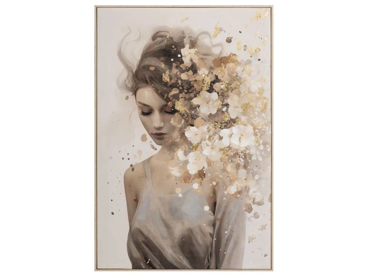Gemälde Gold Flowers in Hair image LAND