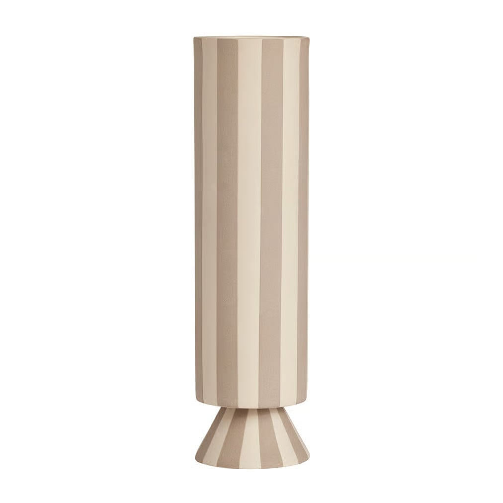Oyoy Living Design Toppu vaas, beige, Hoogte: 31 cm