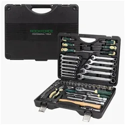 GCS, Steckschlüssel + Stecknuss, ROCKFORCE ZESTAW KLUCZY 110el. 1/2" 1/4" RF-41101-5 (1/2", 1/4")