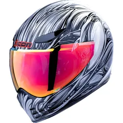 Icon Domain Nouveau, Integralhelm - Silber/Schwarz - XL