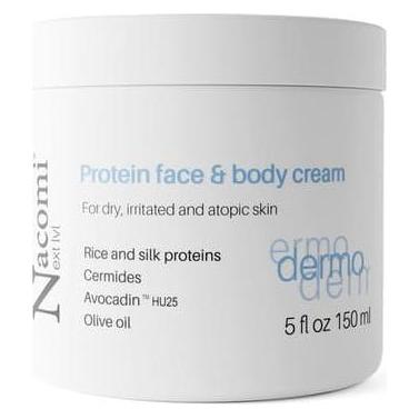 Nacomi Next Level Dermo Protein Face And Body Cream For Dry And Irritated Atopic Skin 150 Ml (Körpercreme, 150 ml) (5902539717501)