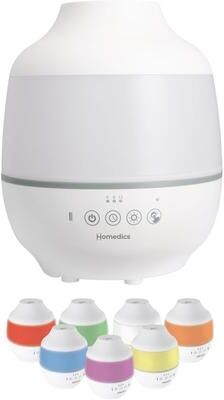 Homedics TotalComfort UHE‑CM18 Cool Mist Humidifier   0.5 gal Top‑Fill Tank   2 Mist Speeds   Night‑Light