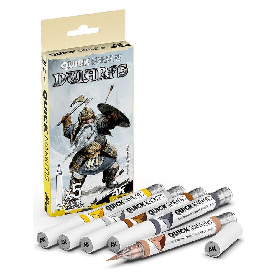 AK Interactive Dwarfs Quick Markers Set (AKMQ107)