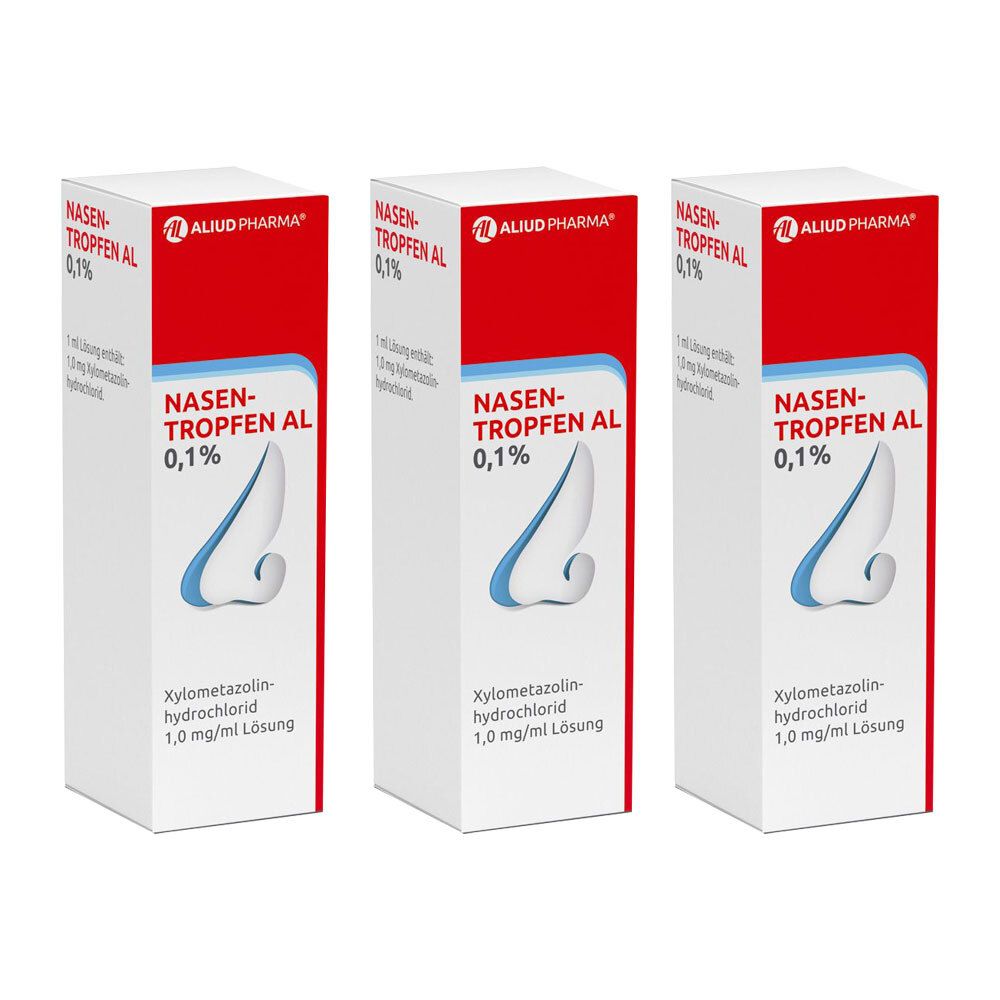 3x Nasentropfen AL 0,1% 3x10 ml Lösung