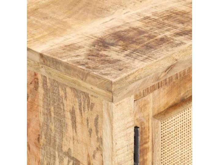 Table basse en bois de manguier et canne naturelle - XIXIYAN - Rectangulaire - Style Campagne