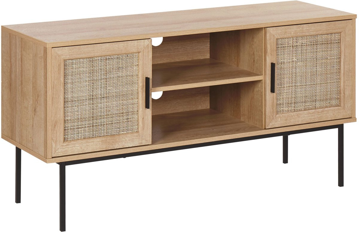 Beliani TV-meubel Boho - Lichte houtkleur