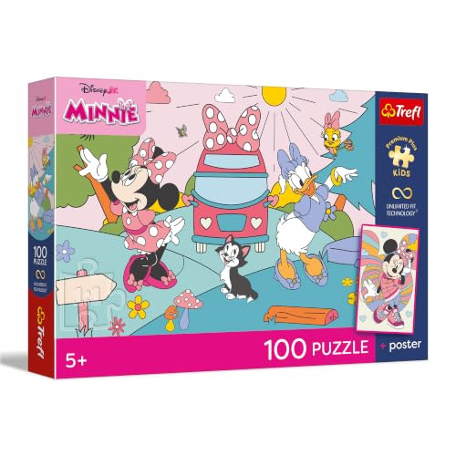 Trefl Disney Minnie Roze avontuur Puzzel - 100 stukjes