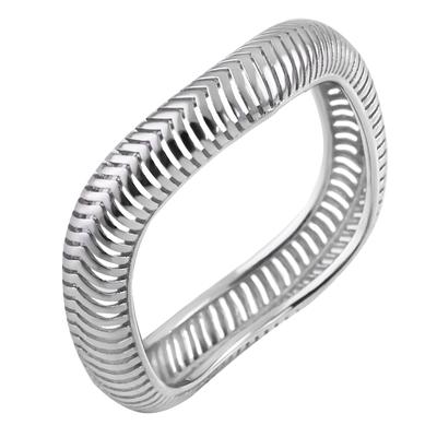 Fingerring FIRETTI "Schmuck Geschenk Silber 925 Damenring Ring Schlangenketten-Optik" Gr. 58, silber (silberfarben), Fingerringe, Damen, 58, Silber 925 (Sterlingsilber), 4,1mm, Fingerring