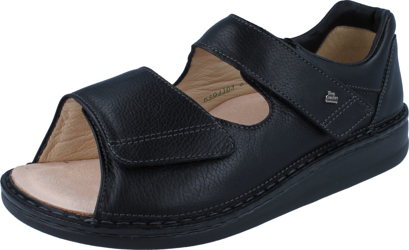 FINN COMFORT PROPHYLAXE 96200 Herren Sandale schwarz Glattleder - Größe: 46