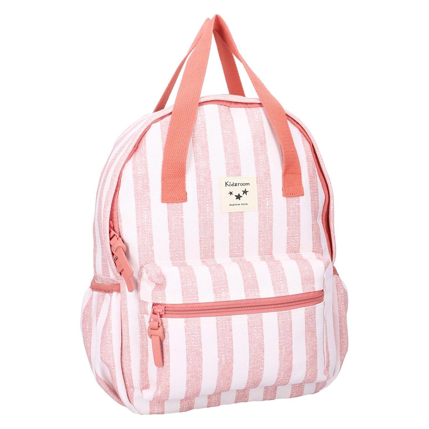 Kidzroom Lille Stripe Frenzy Rugzak - Roze - Strepen (030-00773)