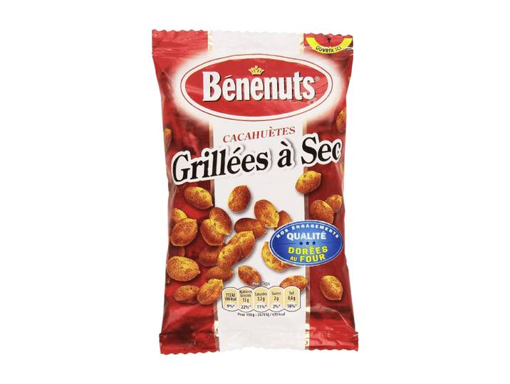 BENENUTS Cacahuètes Grillées à Sec Assaisonnées, 120 g