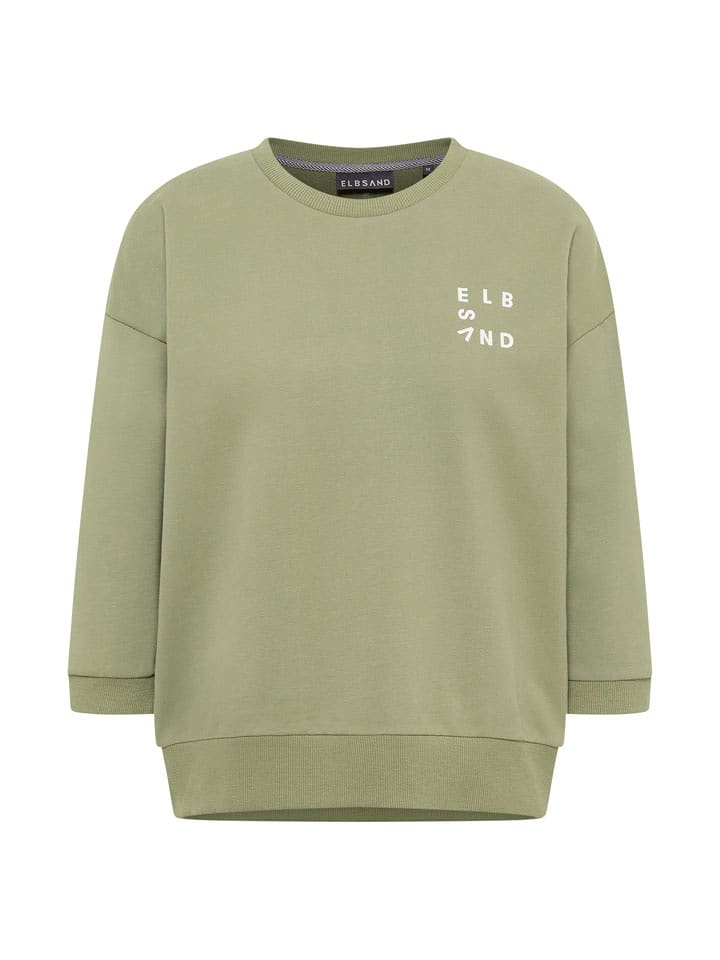 ELBSAND Sweatshirt "Parvin" in Grün - S