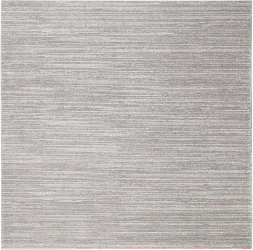 Latitude Run Hod Solid Colour Area Rug Silver Square 201cm