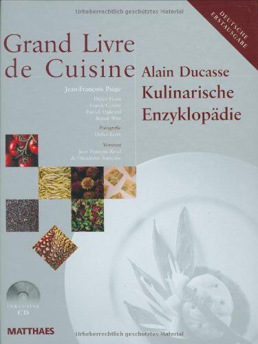 Alain Ducasse - Grand Livre de Cuisine: Kulinarische Enzyklopädie: 1 - Preis vom 04.10.2026 03:51:26 h