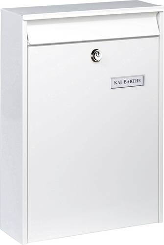 Burg Wächter LEIPZIG 777W Briefkasten Stahlblech Weiß