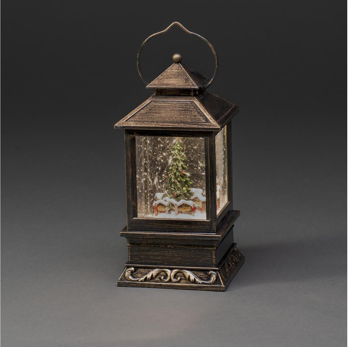 KONSTSMIDE LED Laterne "Weihnachtsmarkt, Höhe: 22 cm", braun, H: 22cm, Leuchten, LED Laterne braun H: 22cm