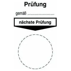 Cimco, Sicherheitskennzeichnung, Grundplakette Prüfung gemäss Nächste 182714