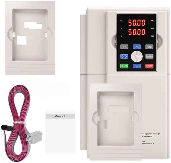 Frequenzumrichter 380 V, Drehzahlregler für Motoren, professioneller dreiphasiger Eingang, dreiphasiger Ausgang, 7,5 kW, CNC-Frequenzumrichter JLS-DF-4T-7,5 GB (mit Bedienfeld + 2 m Kabel)