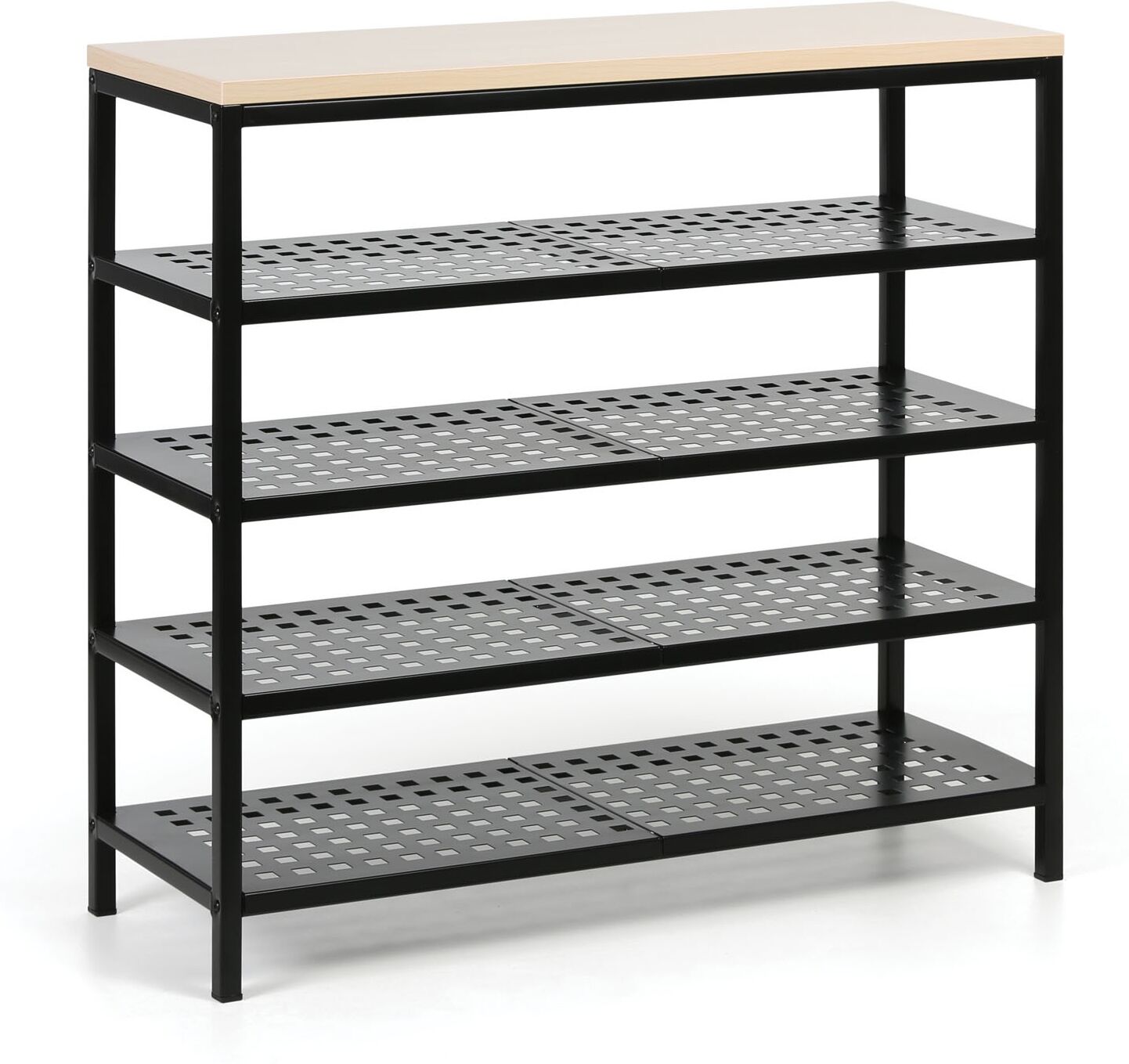 B2B Partner Schuhregal, 1000x360x949 mm, Birke