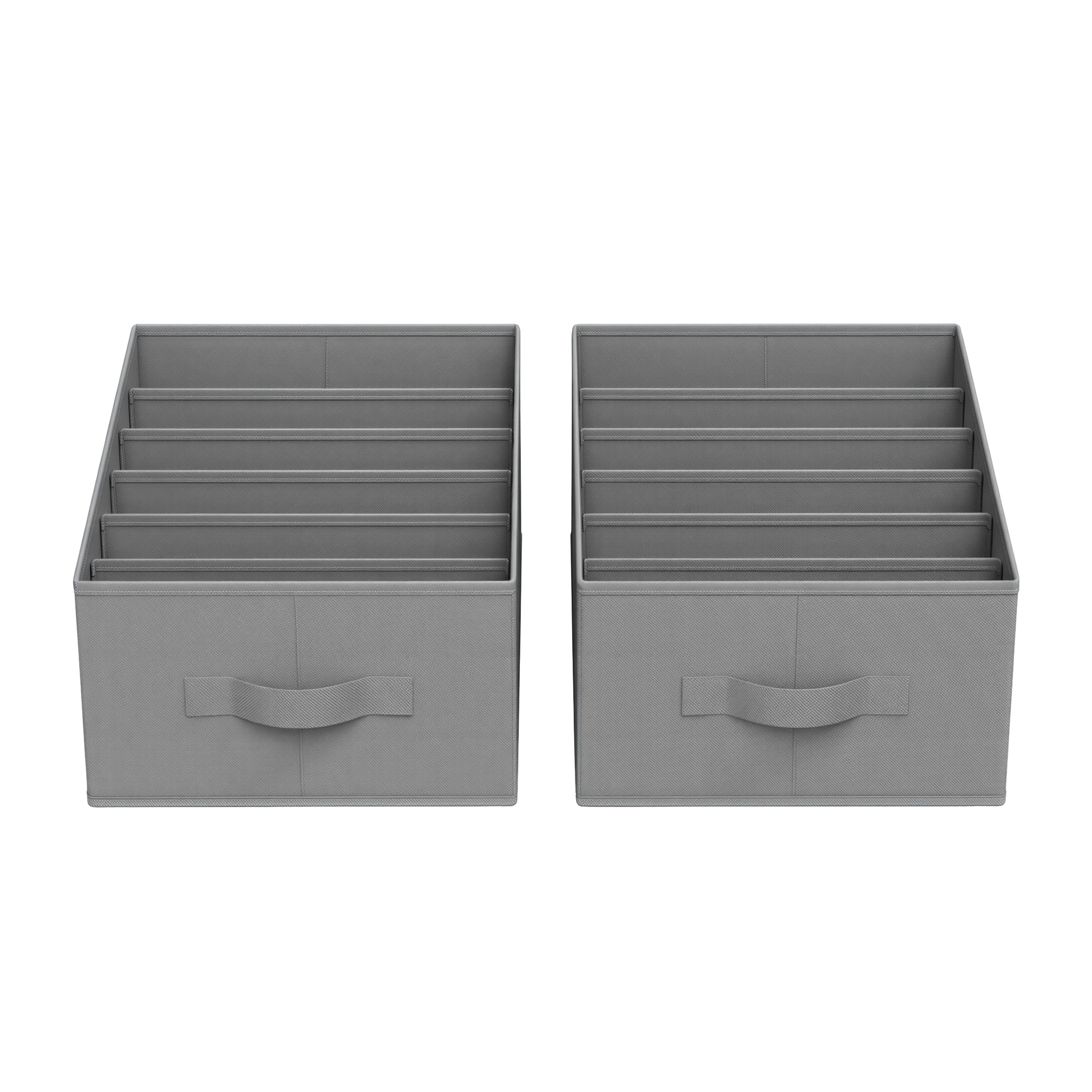 SONGMICS Kleiderschrank-Organizer, 6 er-Set, faltbare Schubladen-Organizer mit 6 Fächern RUSB35009G02
