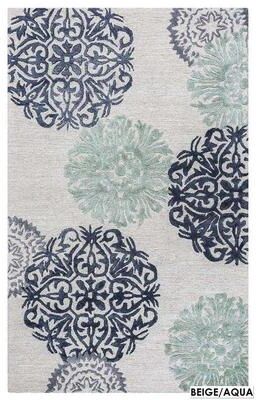 Alora Decor Milan Medallion Hand-tufted Wool Blend Rug