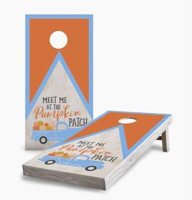 Skip's Garage Meet Me at the Pumpkin Patch Regulation 2x4 Cornhole Game Set