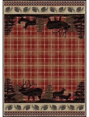 Mayberry Rugs American Destination Lodge Wilderness Area Rug