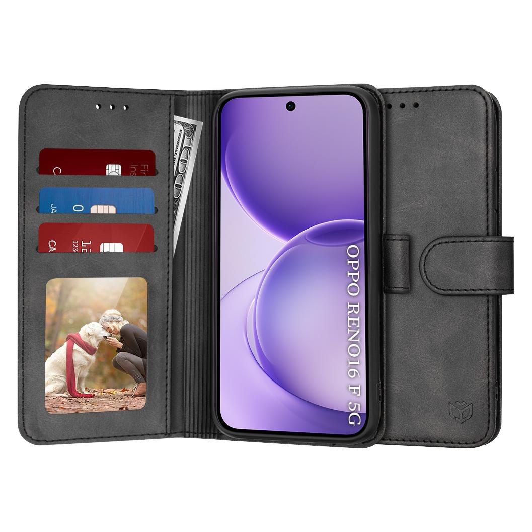 Techsuit - Tagebuch - Oppo Reno16 F / Reno16 FS - Schwarz (Oppo Reno 16 F, Oppo Reno 16 FS) (72002254)