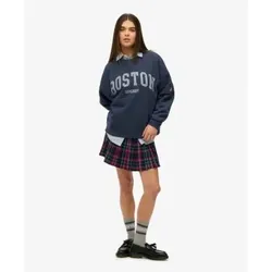 Superdry für Damen. W2012442A Übergroßes Athletic Sweatshirt marineblau (S), Lässig, Baumwolle