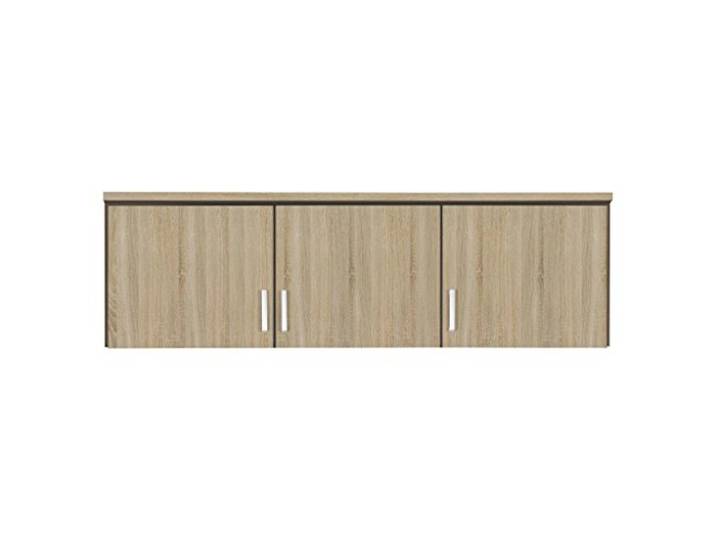 Rauch Möbel Bremen, Aufsatzschrank, Farbe Eiche Sonoma, Breite 136 cm Azufsatz für Kleiderschränke der Serie Bremen, 3-türig, für zusätzlichen Stauraum