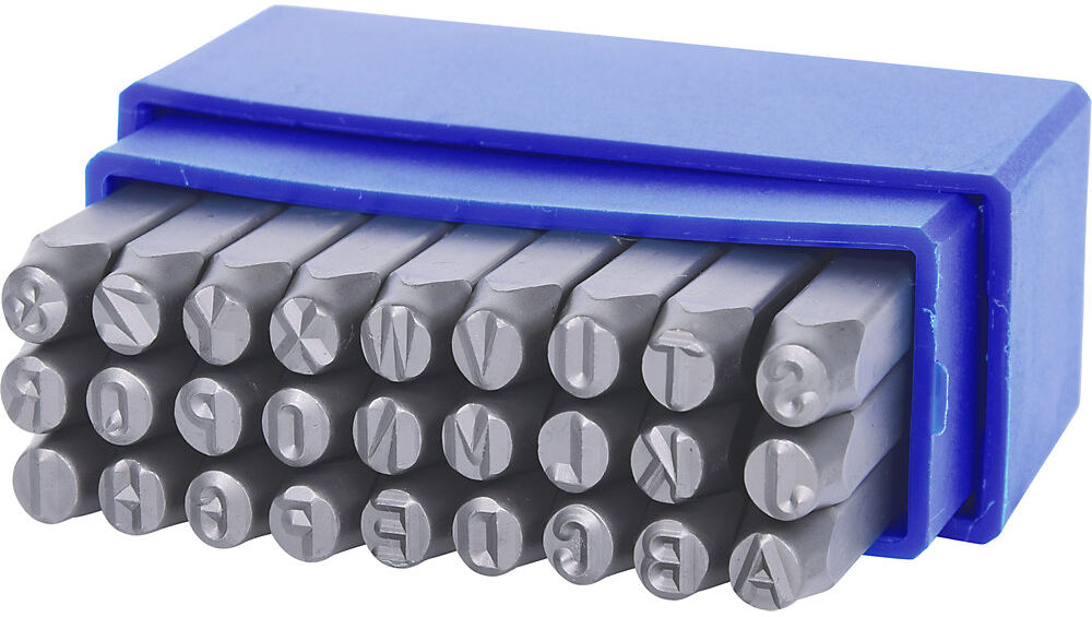 Buchstaben-Prägestempel-Satz, 27 Teile, A - Z KS Tools
