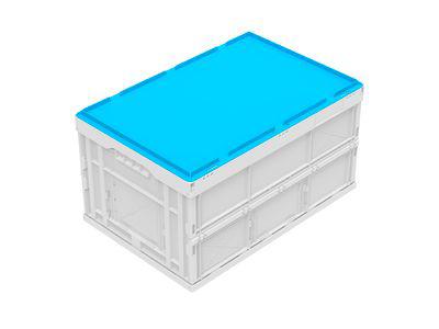 Deckel für Faltbox 600 x 400 mm, blau