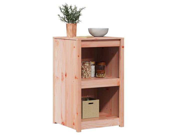 KTHLBRH Küchenschrank Meppel Eiche Braun 55 x 55 x 92 cm Massives Kiefernholz, 2 Etagen, minimalistisches Design, einfache Montage