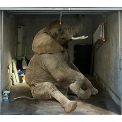 Scheurich Garagentorplane Elefant, für Schwing- und Sektionaltore