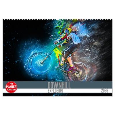 Downhill Explosion (Wandkalender 2026 DIN A2 quer), CALVENDO Monatskalender