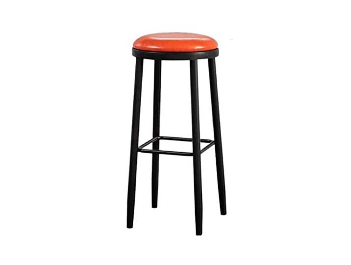 Barstühle 27,95-Zoll-Barhocker aus Eisen mit rundem Hochhocker(Red)