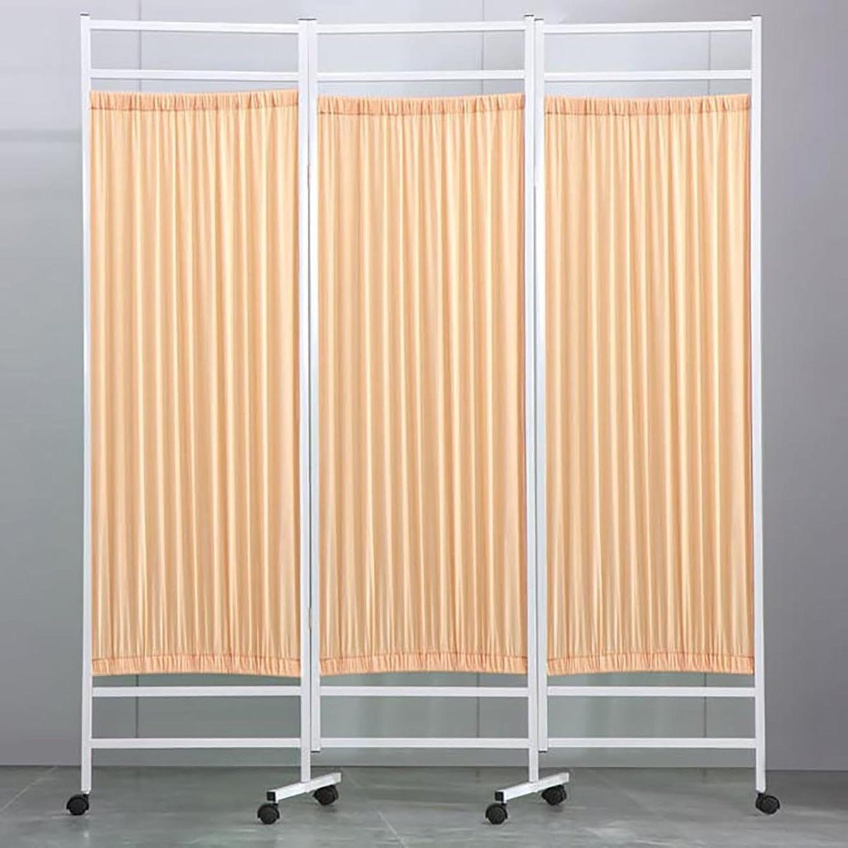Verrijdbare Roomdivider Privacy Screen Zwart - Hoogte: 180 cm