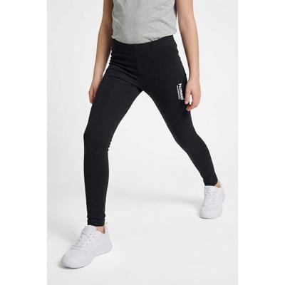 Leggings HUMMEL, Mädchen, Gr. 122, N-Gr, schwarz, Obermaterial: 95% Baumwolle, 5% Elasthan, Hosen Leggings, für Kinder und Jugendliche geeignet