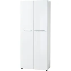Germania Aktenschrank Monteria Glas Weiß / Silber
